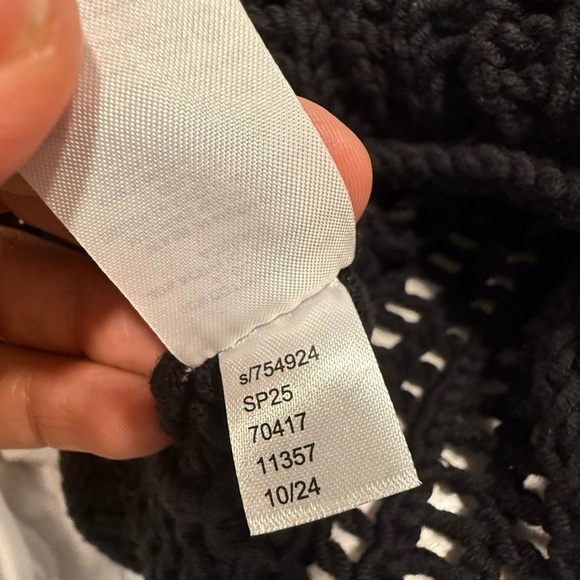 New LOFT Black Open-Knit Sweater - Picture 7 of 9